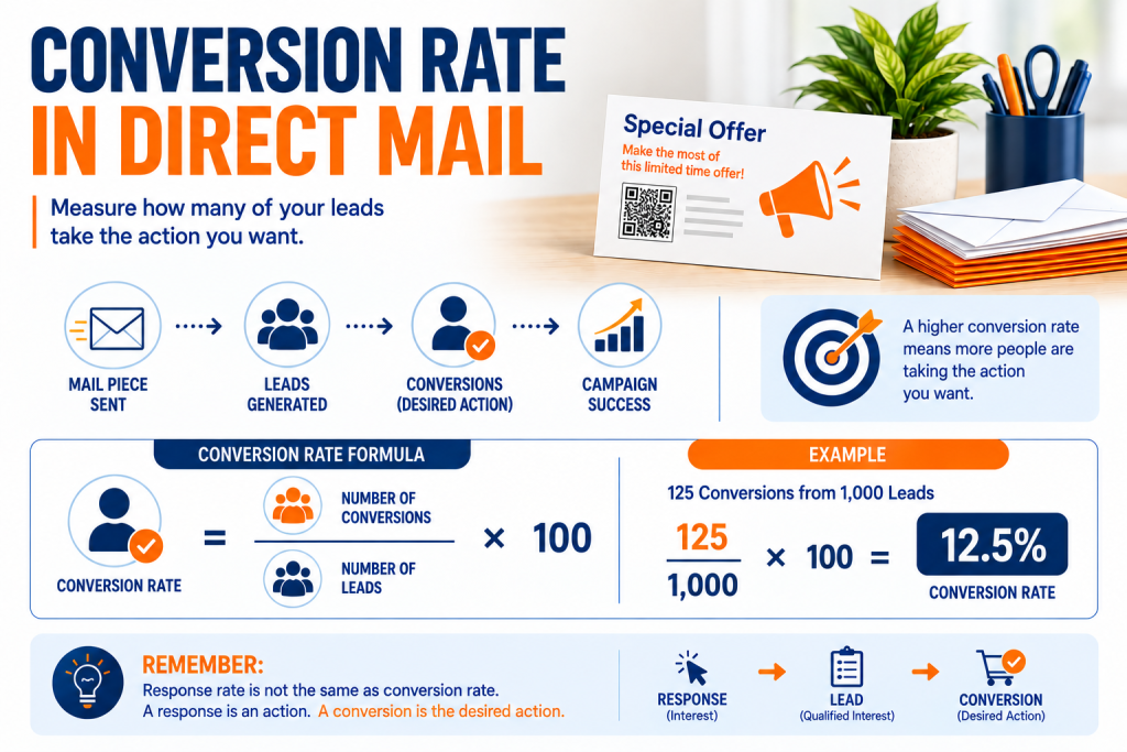Conversion rate in direct mail campaign results