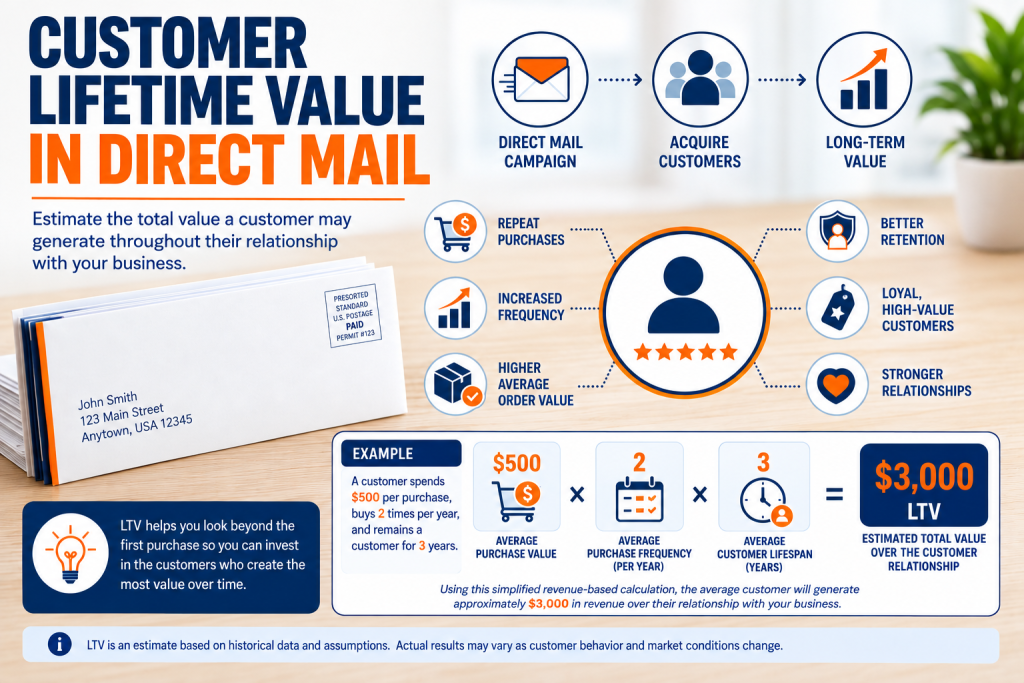 Customer lifetime value in direct mail campaign analysis