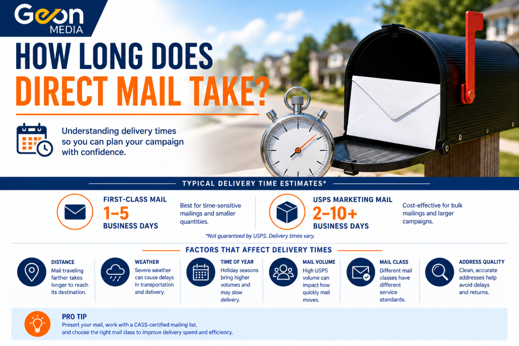 How long does direct mail take